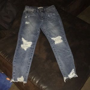 KANCAN distressed jeans size 1
